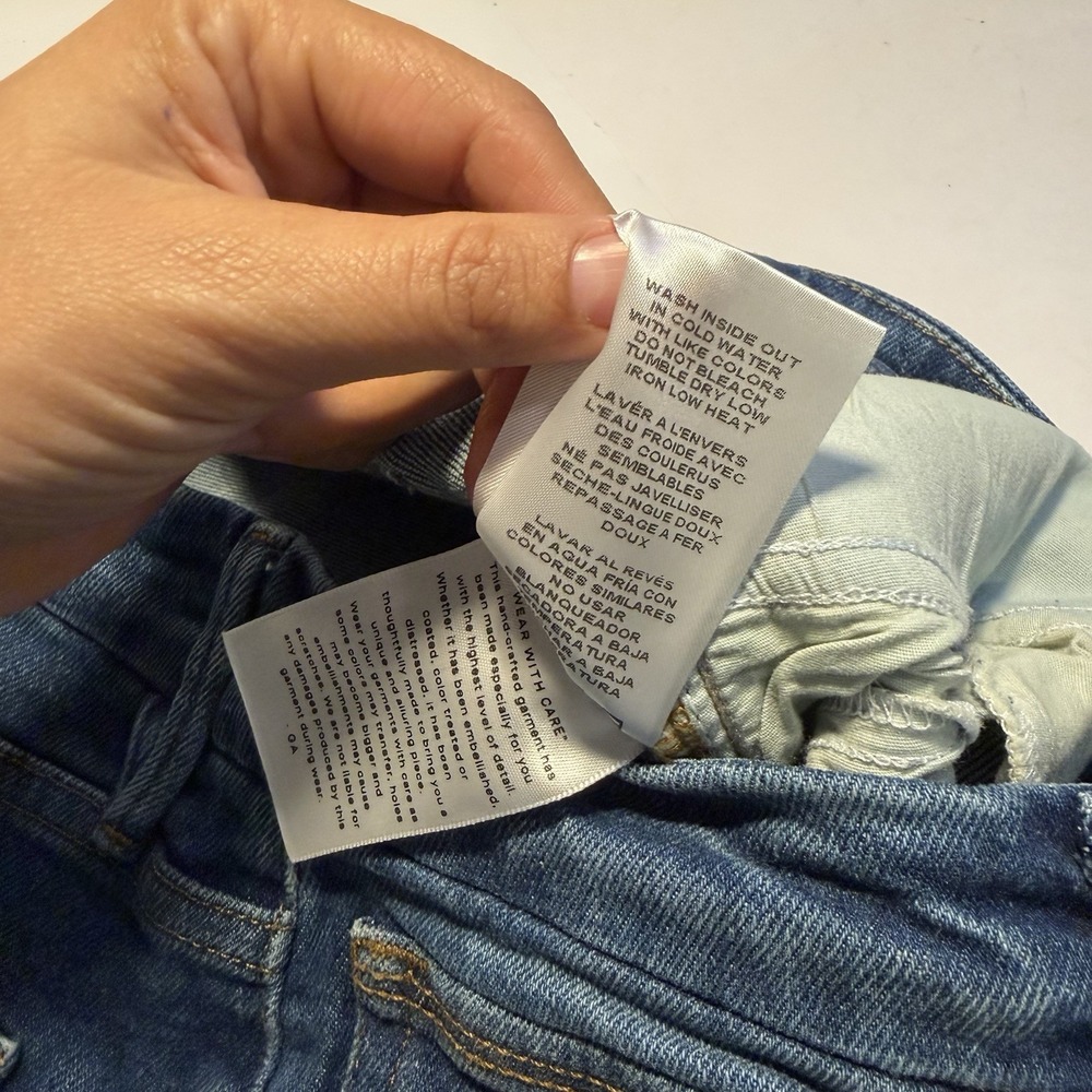 Good American Jeans Good Waist Palazzo High Rise Wide Leg 6 / 28 Boho Preppy - Picture 10 of 10